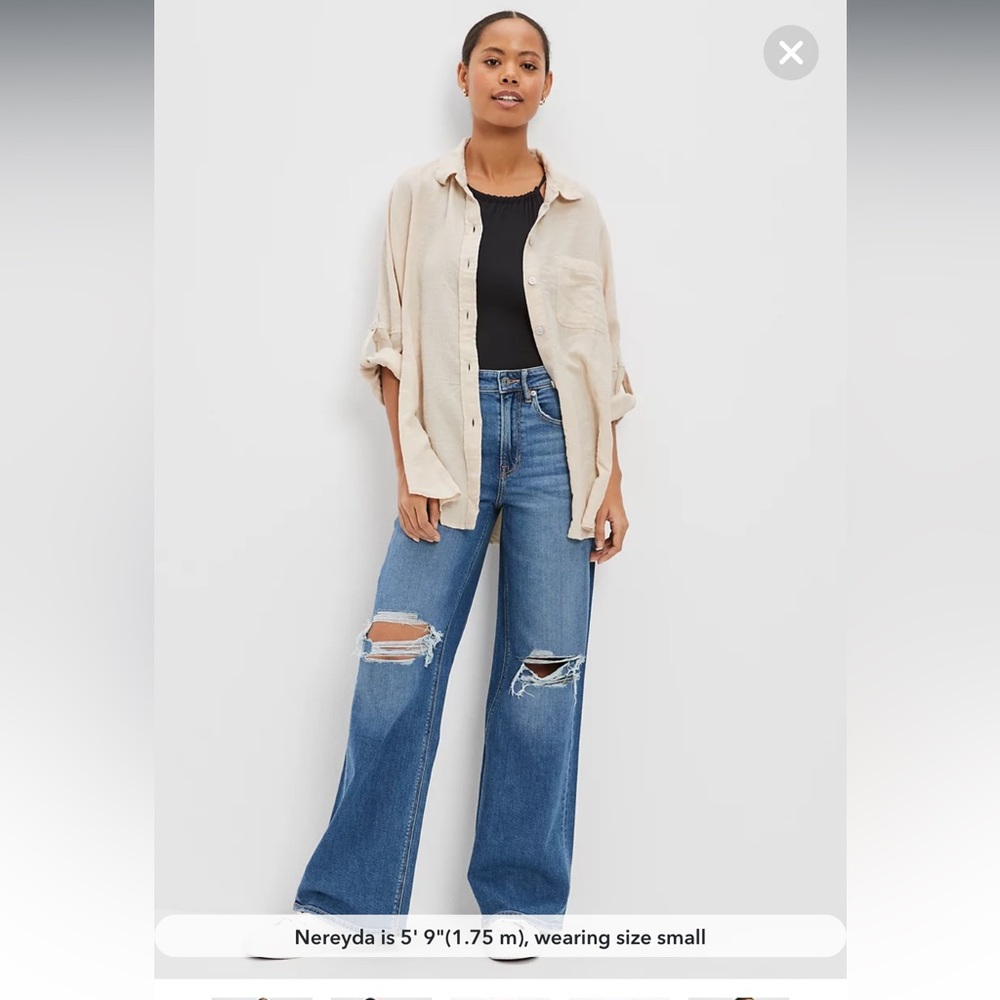 American Eagle Go Big Oversized Shirt
